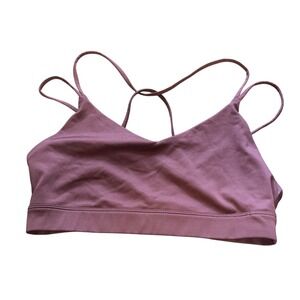 Athletic Works Medium Impact‎ Sports Bra Caged Strap Back Activewear Top